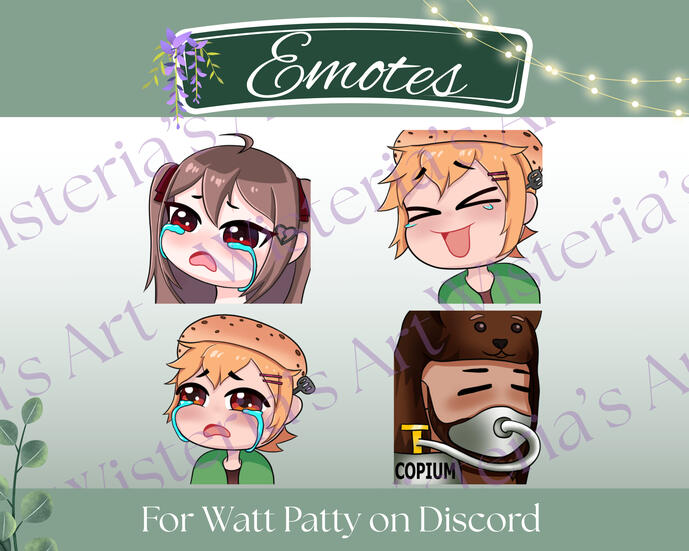 Emotes for Watt Patty on Discord
